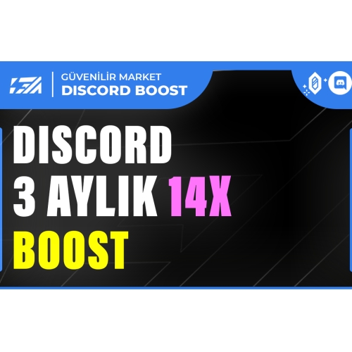  3 Aylık Discord 14x Boost HIZLI - GARANTİLİ